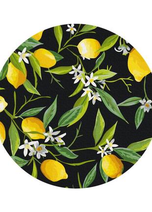 Картина за номерами лимонне дерево (розмір l), у термопакеті 40 см, тм brushme, україна