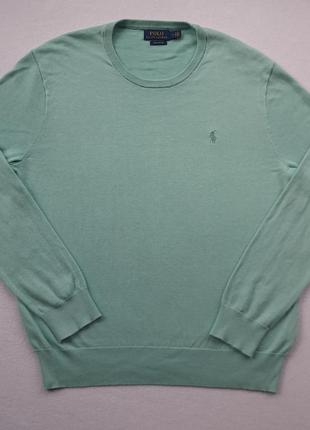 Мужской свитер ralph lauren светло-зелёный1 фото