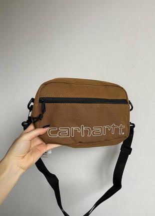 Крута та практична модель сумки carhartt, месенджер кархарт, сумка через плече барсетка бананка підліткова/чоловіча