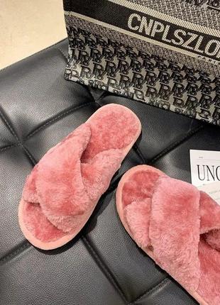 Тапочки комнатные пушистые женские теплые мягкие тапочки для дома удобные стильные открытые10 фото