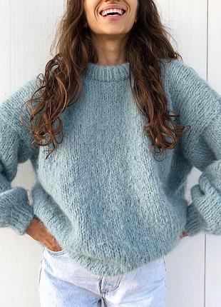 Мягкий свитер оверсайз из шерсти альпака