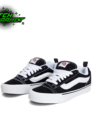 Vans knu skool black white