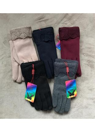 Новые теплые женские зимние перчатки1 фото