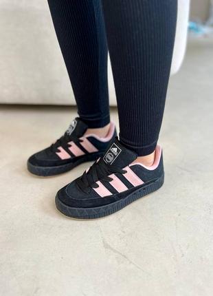 Adidas adimatic black rose ❤️36рр-45рр❤️кроссовки адедас женские черные, кроссовки жеэнские адидас, кроссовки мужские адедас, кроссовки весна-осень адидас2 фото