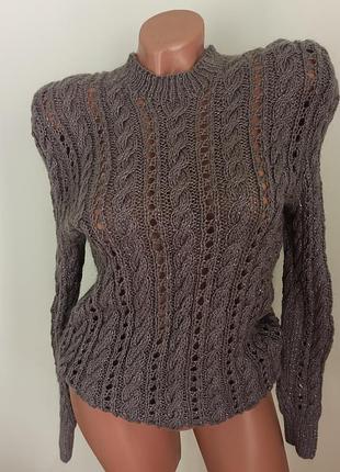 Ручная работа ❤️ шикарный мохеристый свитер с люрексом