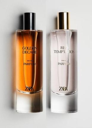 1шт/1000грн 80мл парфуми zara red temptation духи zara golden decade