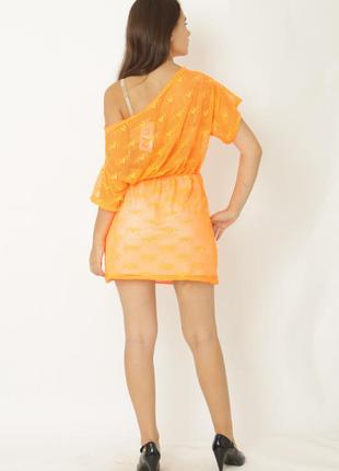 Платье оранжевый (dm-850a5_orange)2 фото