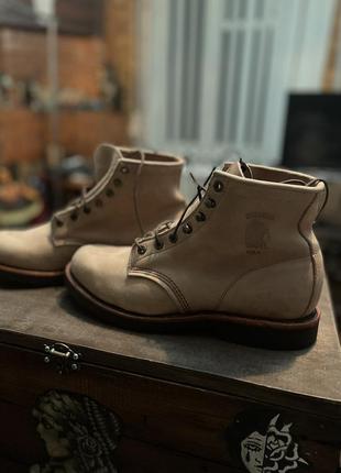 Черевики chippewa 20067 classic 6" lace up tan rodeo leather Alexander men us 10.5d - new
