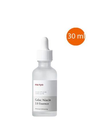 Эссенция усилена с галактомисисом и ниацинамидом manyo galac niacin 2.0 essence 30 ml