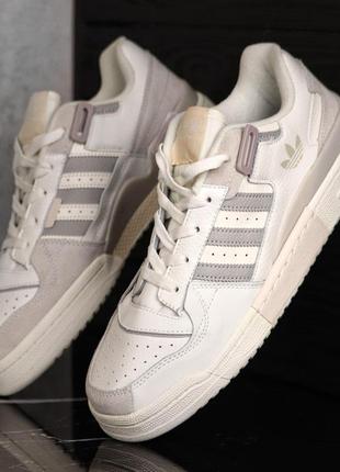 Кроссовки кеды adidas forum beige