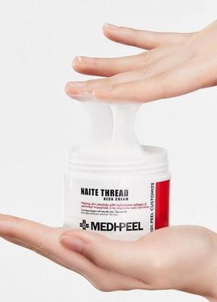 Крем для шеи антивозрастной с пептидным комплексом medi-peel premium naite thread neck cream 100 ml2 фото