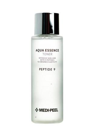 Тонер увлажняющий с комплексом пептидов medi-peel peptide 9 aqua essence toner 250 ml1 фото