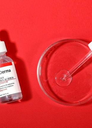 Серум успокаивающий с ниацинамидом и цинком j’sderma acnetrix control ac serum 30 ml3 фото