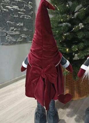 Скандинавский новогодний, интерьерный гном.