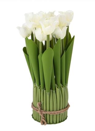 Букет тюльпанов, белые1 фото