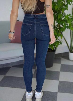 Женские укороченные джинсы по фигуре плотные размеры 26-283 фото
