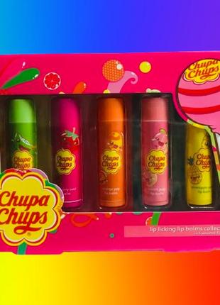 Набор бальзамов для губ disney и chupa chups