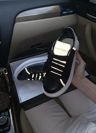 Кросівки mcqueen black reflective кросівки