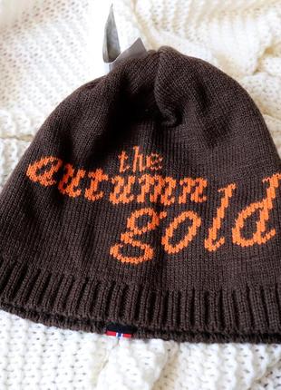 Новая теплая ося шапка, the autumn gold