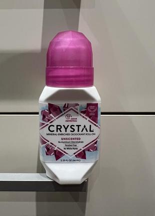 Роликовий дезодорант crystal body deodorant rollon deodoran без запаху