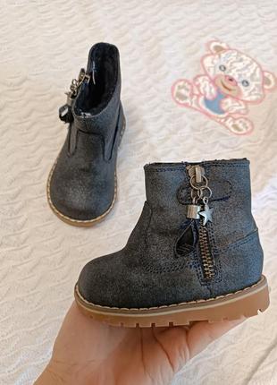 Демісезонні черевички чоботи ботінки на дівчинку 12 см устілка1 фото