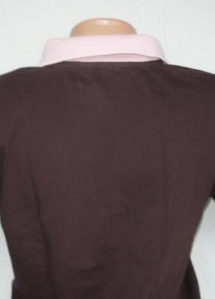 Kappa бангладеш коричнева натуральна футболка поло короткий рукав жіноча футболка поло4 фото