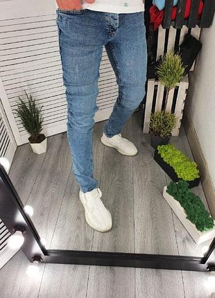 Джинсы  blackzi  крутые темноголубые зауженные  штаны2 фото