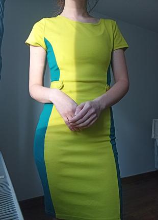 Яркое платье, размер s1 фото