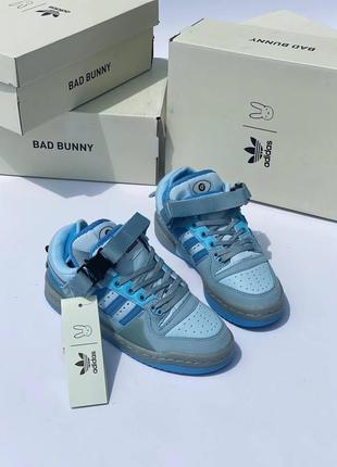 Кроссовки adidas forum bad bunny blue