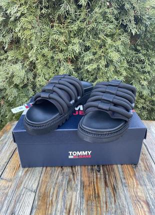 Нові сандалі-шльопанці tommy hilfiger (томами rope slide) з америкі 10us,11us,11,5us10 фото