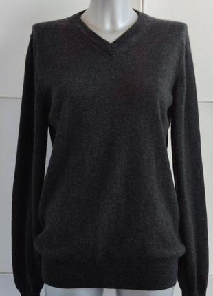 100% кашемір светр, пуловер  essentials by tchibo сірого кольору