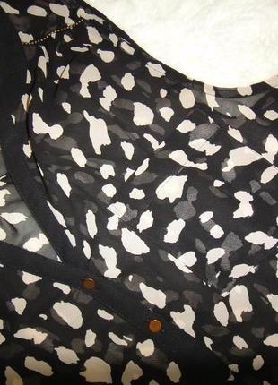 Стильная шифоновая женская футболка, блузка only р. 46 -48 (40)7 фото