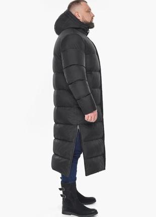 Чёрная длинная мужская зимняя куртка больших размеров braggart titans, оригинал6 фото