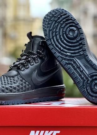 Черевики nike lunar force duckboot black (хутро)5 фото