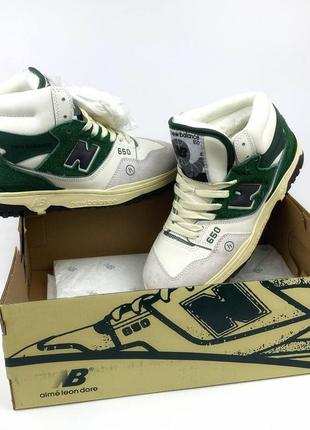 New balance 650 mid green хутро6 фото