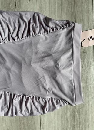 Комбинированный комплект топ и юбка миди в сиреневом цвете missguided5 фото