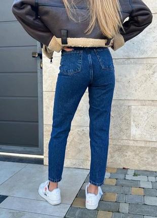 Женские джинсы мом на молнии размеры 27-312 фото