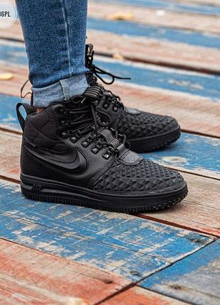 Зимние мужские кроссовки nike air force lf1 duckboot 17 black | зимняя обувь мужская украина купить