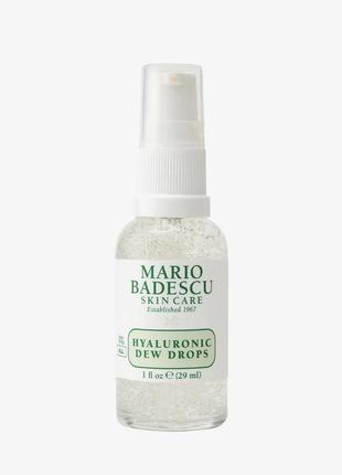 Mario badescu hyaluronic dew drops освітлювальна сироватка для обличчя з гелевою текстурою