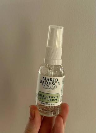 Mario badescu hyaluronic dew drops осветляющая сыворотка для лица с гелевой текстурой3 фото