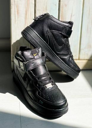 Кеды nike air force tm high - all black