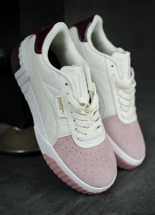 Кроссовки puma cali cream pink  кросівки10 фото