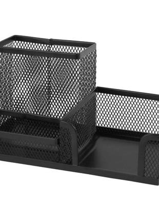 Подставка для мелочей axent 203x105x100мм, wire mesh, black (2116-01-a) - топ продаж!1 фото