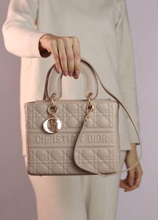 Сумка dior lady beige3 фото