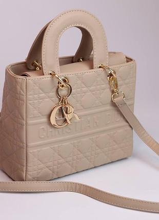 Сумка dior lady beige 8