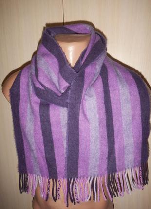 Шерстяной шарф кашне gant 100% шерсть шотландия2 фото