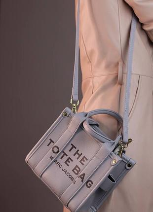 Сумка marc jacob’s tote bag mini grey 8
