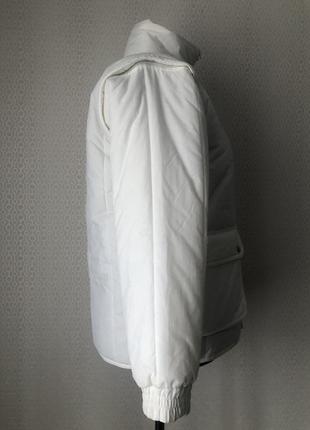 2 в 1! теплая куртка и жилет белого цвета от emsmorn, размер xl-3xl3 фото