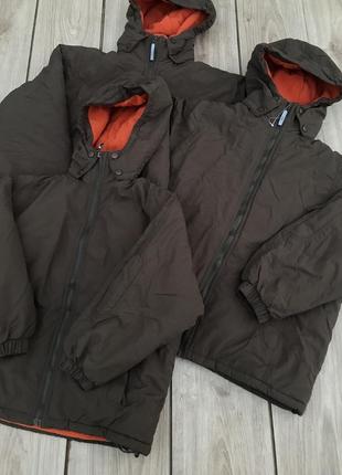 Куртка теплая h&m детская с флисом стильная актуальная тренд