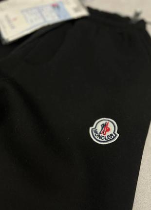 Чоловічі штани moncler на флісі / теплі чоловічі спорт штани монклер5 фото